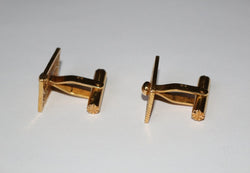 Boutons de Manchette en or jaune filigrané - Castafiore