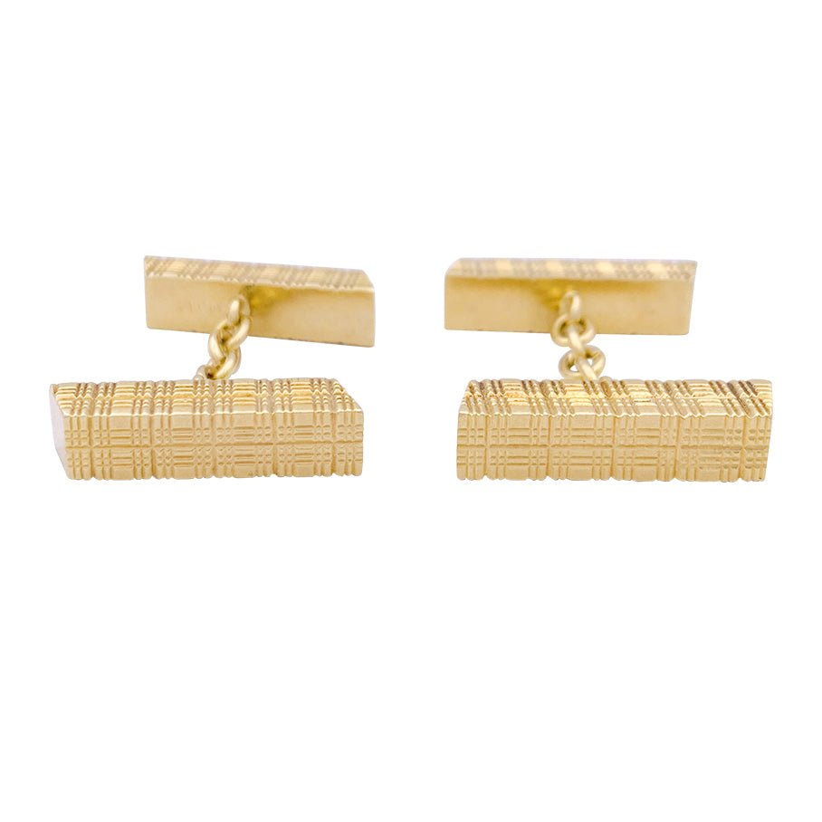 Boutons de manchette HERMÈS en or jaune - Castafiore