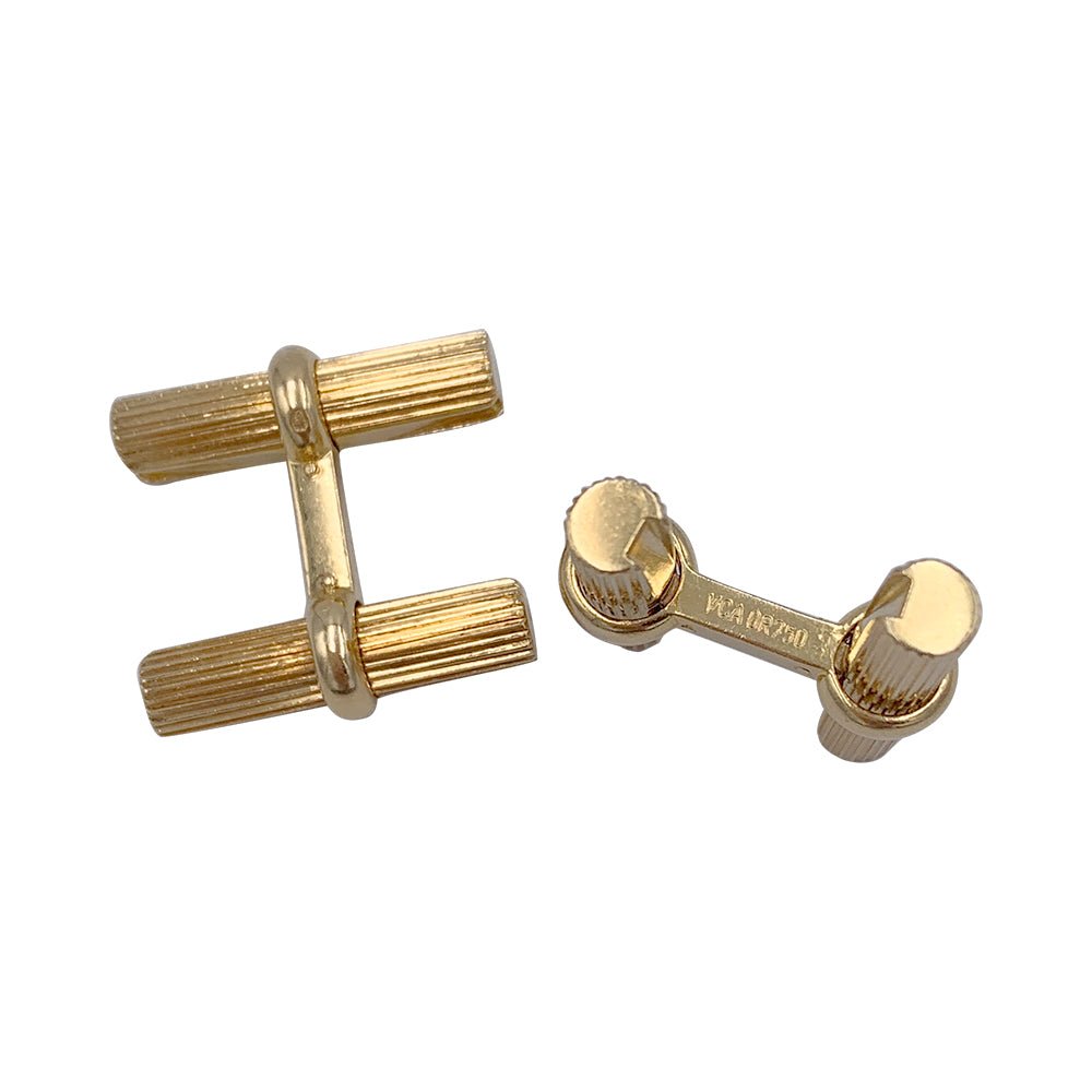 Boutons de manchette VAN CLEEF & ARPELS en or jaune - Castafiore