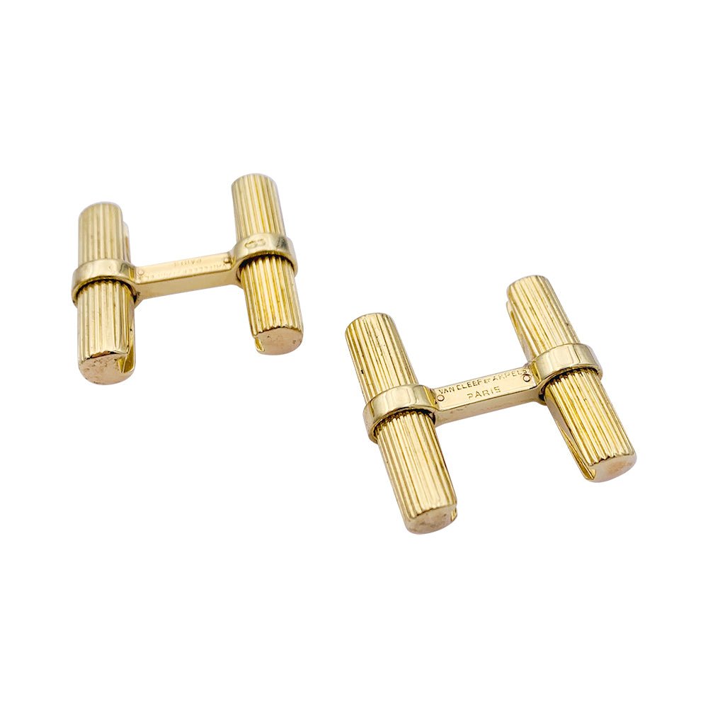Boutons de manchette VAN CLEEF & ARPELS en or jaune - Castafiore