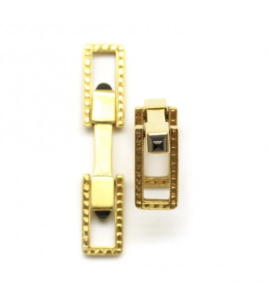 Boutons de manchettes - Or et saphirs - Castafiore