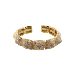 Bracelert en or jaune et brillants - Castafiore