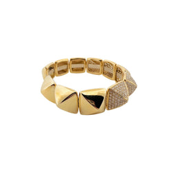 Bracelert en or jaune et brillants - Castafiore