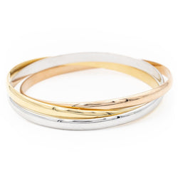 Bracelet 3 ors Or blanc - Castafiore