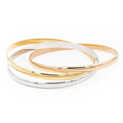 Bracelet 3 ors Or blanc - Castafiore