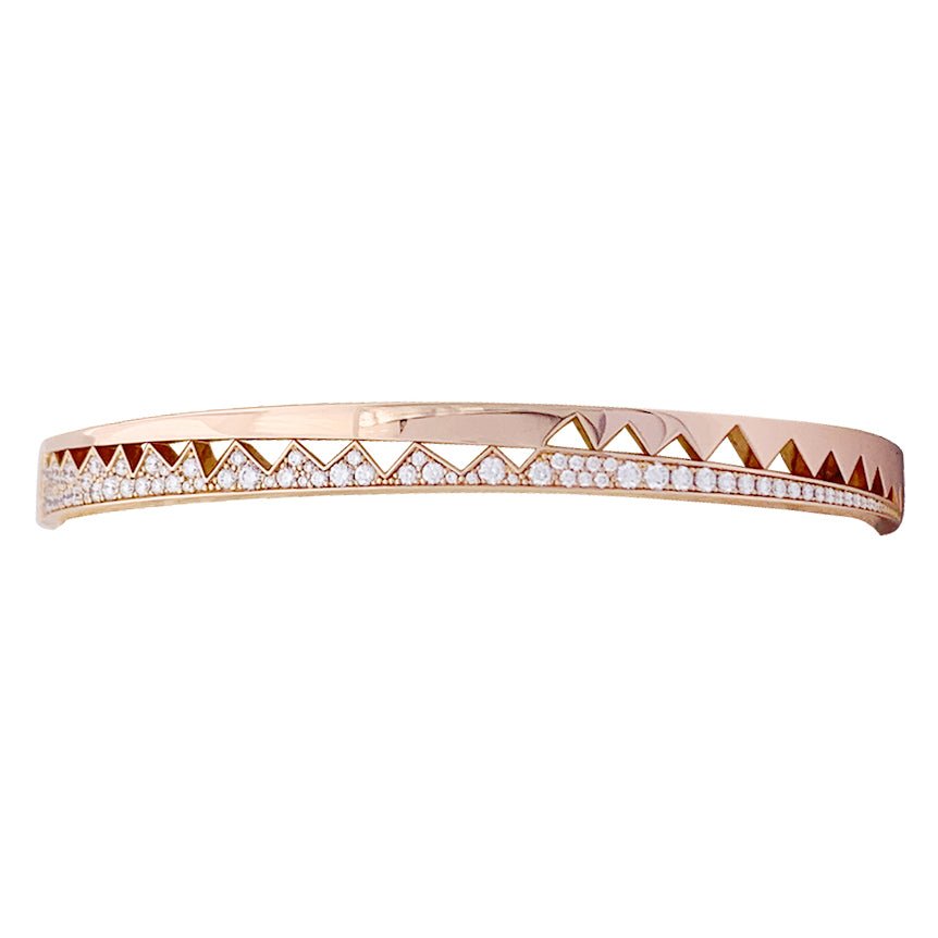 Bracelet Akillis "Capture Me", or rose, diamants. - Castafiore
