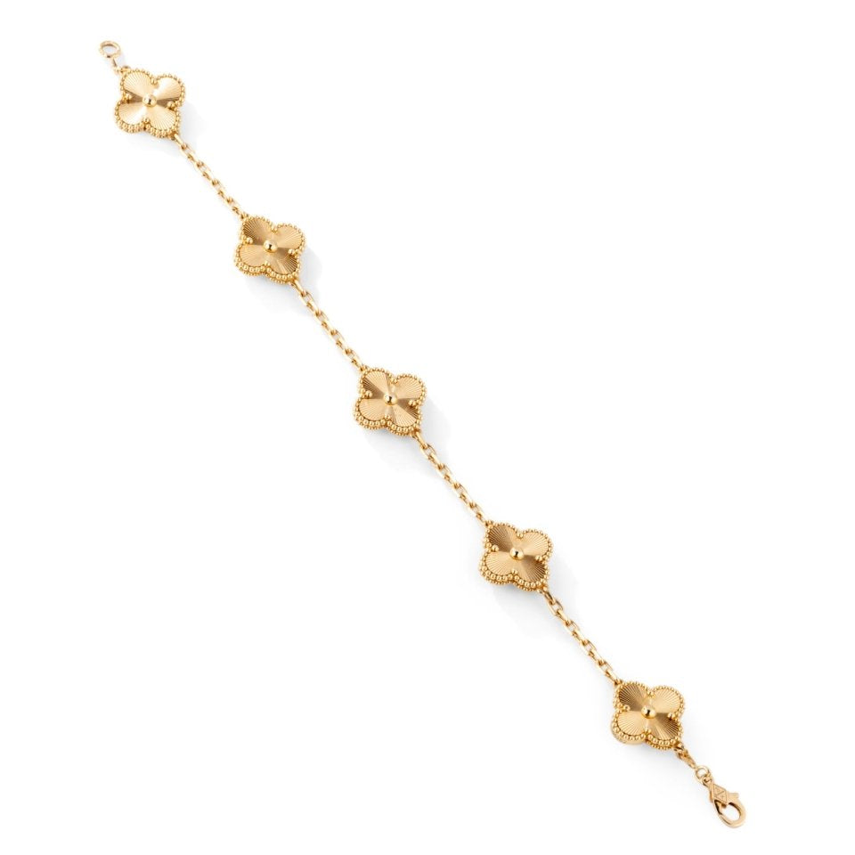Bracelet "Alhambra Vintage" VAN CLEEF & ARPELS en or jaune - Castafiore