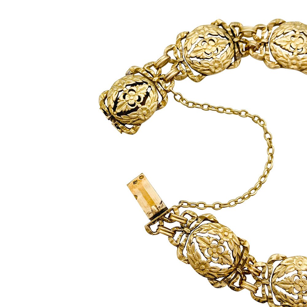 Bracelet ancien en or jaune - Castafiore