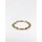 Bracelet ancien XIXe en or, saphirs et perles fines - Castafiore