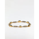 Bracelet ancien XIXe en or, saphirs et perles fines - Castafiore