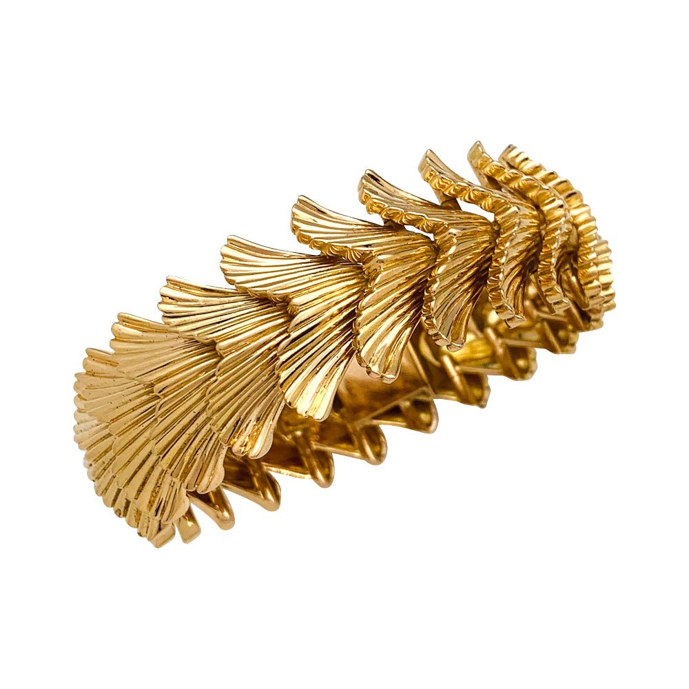 Bracelet articulé en or jaune - Castafiore