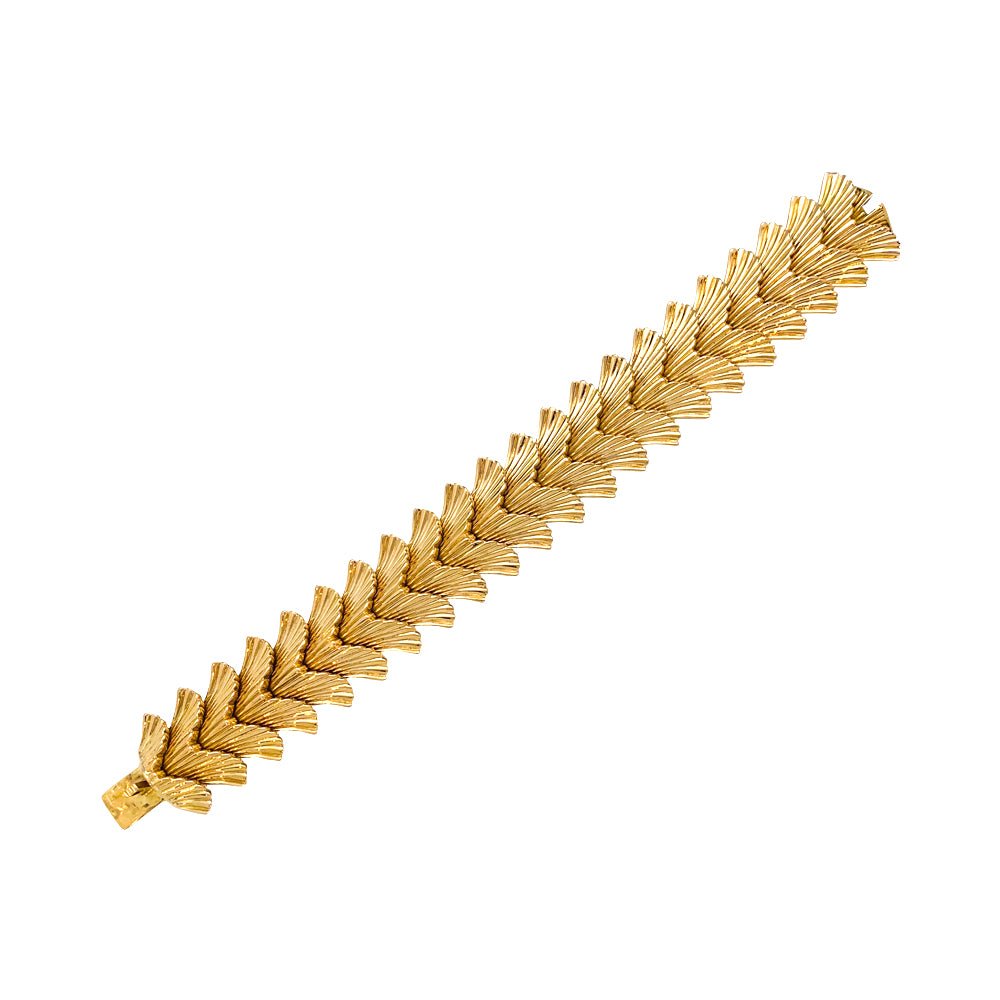 Bracelet articulé en or jaune - Castafiore