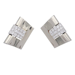 Bracelet BOIVIN Art déco, platine, or blanc et diamants - Castafiore