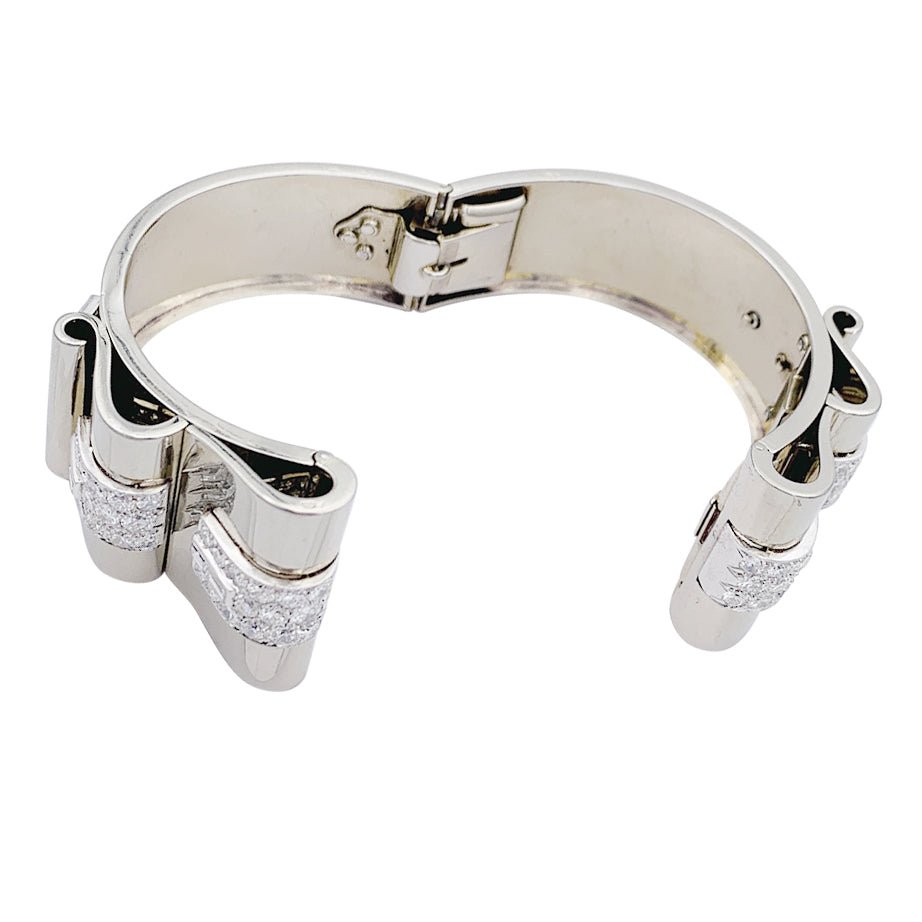 Bracelet BOIVIN Art déco, platine, or blanc et diamants - Castafiore