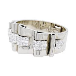 Bracelet BOIVIN Art déco, platine, or blanc et diamants - Castafiore