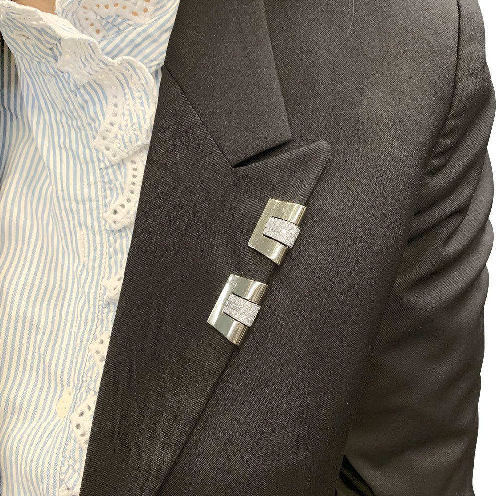 Bracelet BOIVIN Art déco, platine, or blanc et diamants - Castafiore