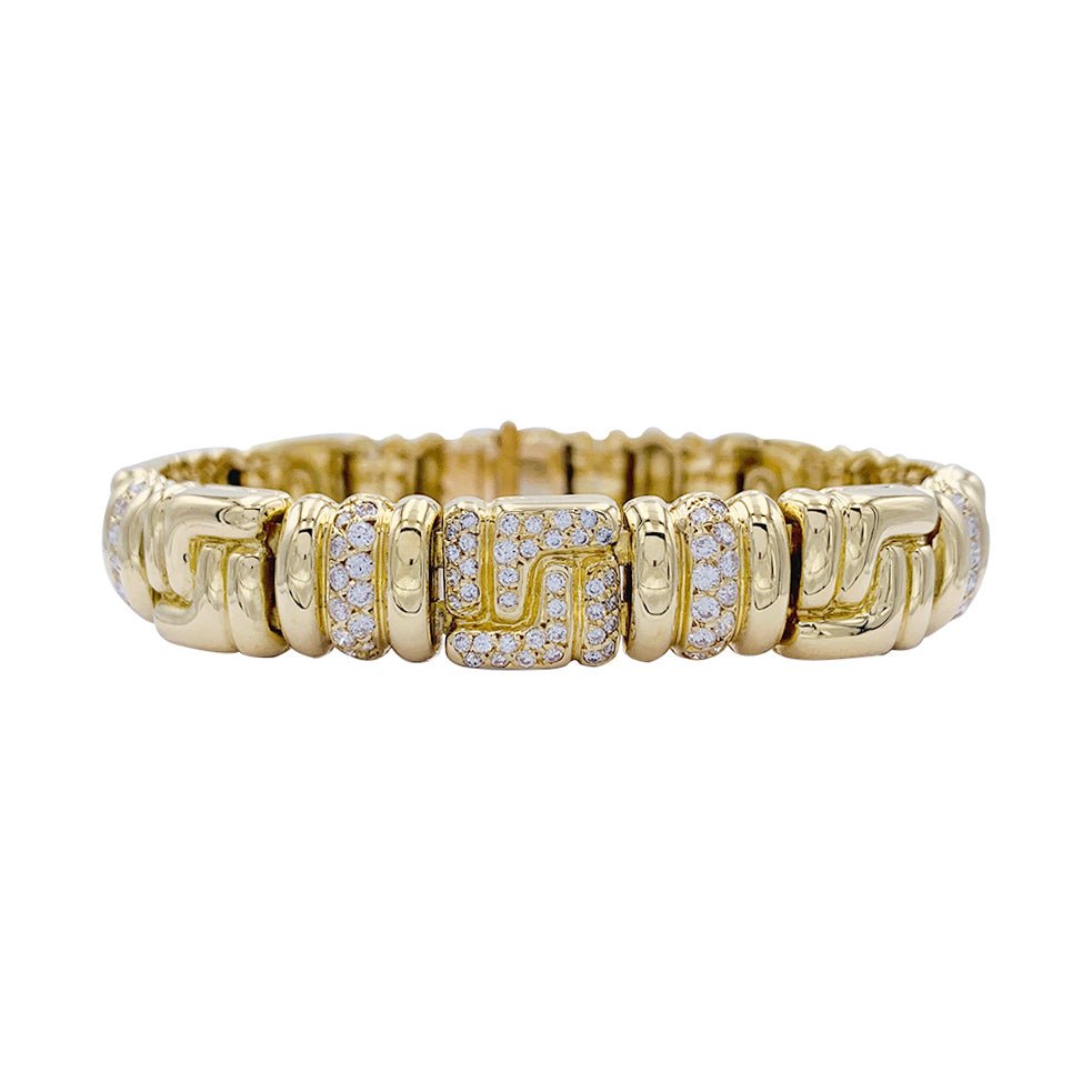 Bracelet Boucheron, or jaune, diamants - Castafiore
