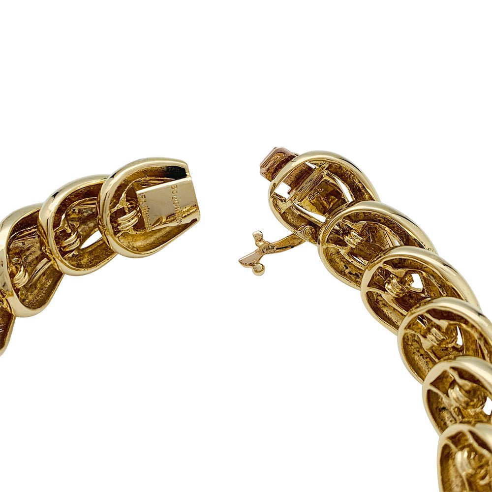 Bracelet BOUCHERON "Tressé" en or jaune - Castafiore