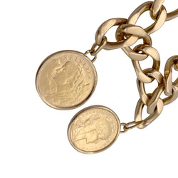 Bracelet breloques pièces de monnaie et sceau - Castafiore