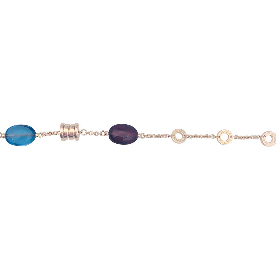 Bracelet BULGARI "B.zero1" en or jaune et pierres de couleur - Castafiore