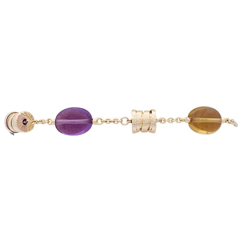 Bracelet BULGARI "B.zero1" en or jaune et pierres de couleur - Castafiore