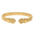 Bracelet Bulgari maille Tubogas , Or jaune et Diamants - Castafiore