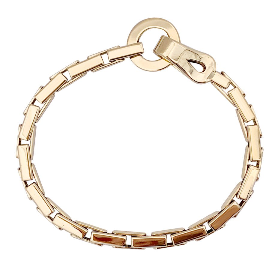 Bracelet Cartier "Agrafe" en or jaune. - Castafiore