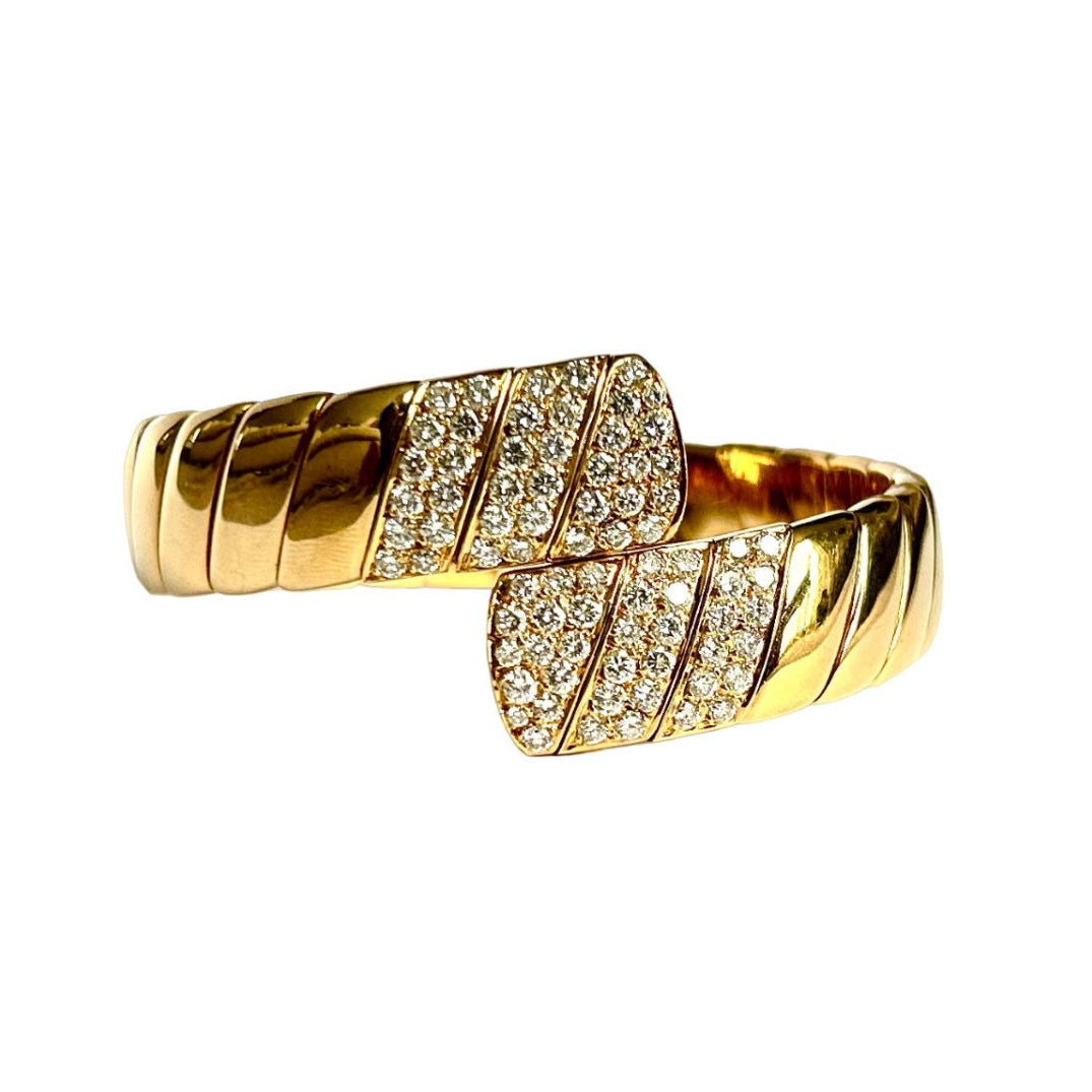 Bracelet CARTIER en or jaune et diamants - Castafiore