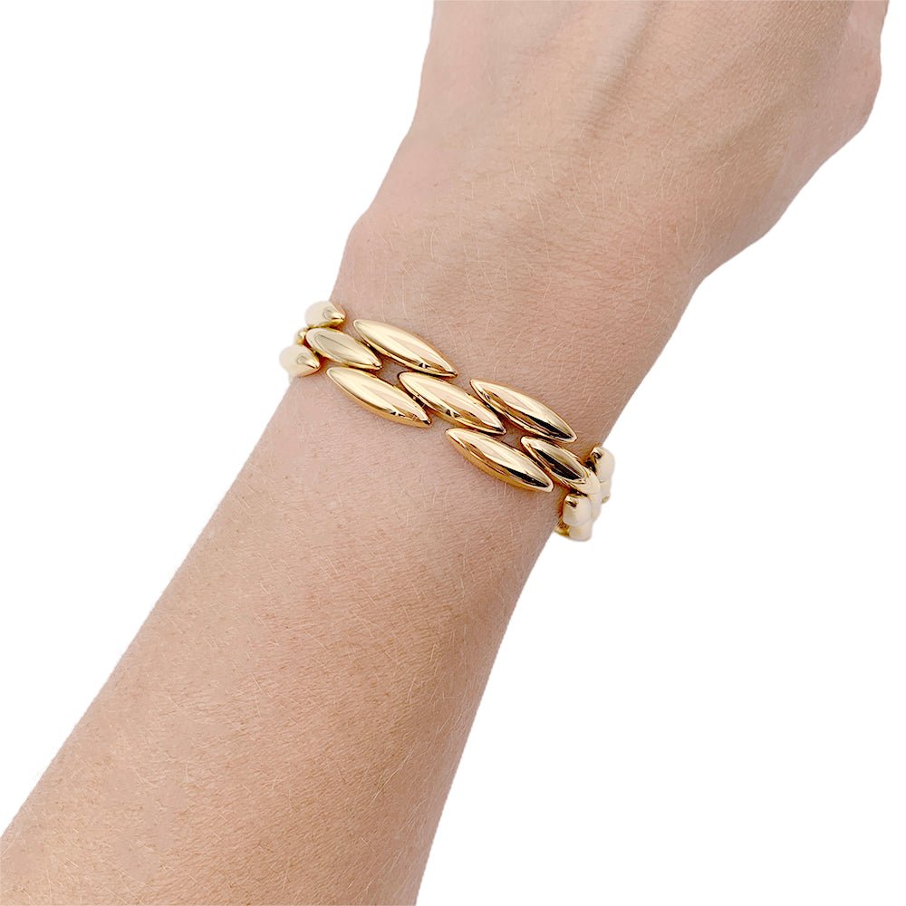 Bracelet CARTIER "Gentiane" en or jaune - Castafiore