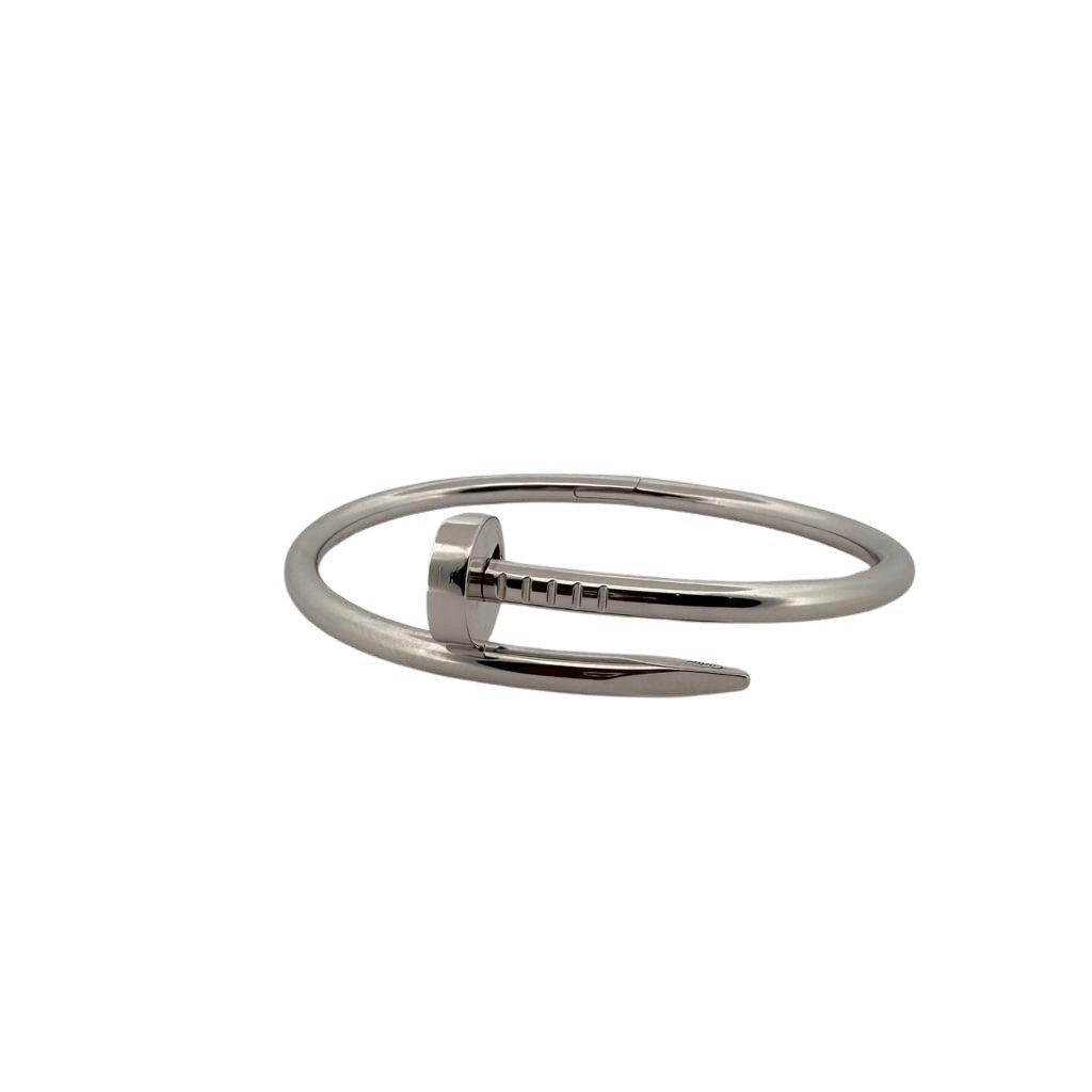 Bracelet CARTIER Juste un clou en or blanc - Castafiore