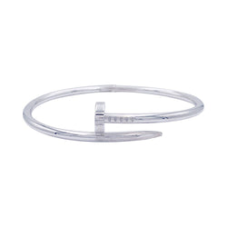 Bracelet Cartier, "Juste un clou", or blanc. - Castafiore