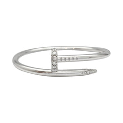 Bracelet Cartier, "Juste un clou", or blanc et diamants - Castafiore
