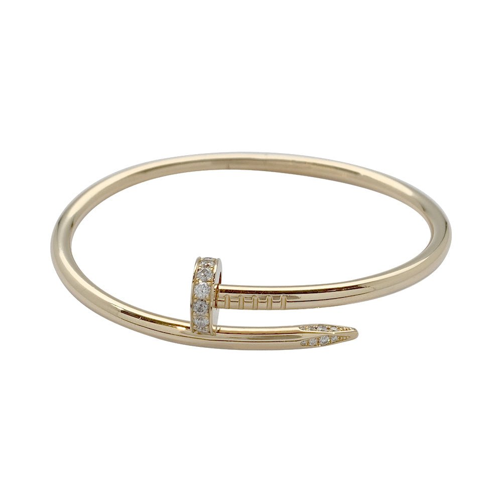 Bracelet Cartier, "Juste un clou", or jaune, diamants - Castafiore