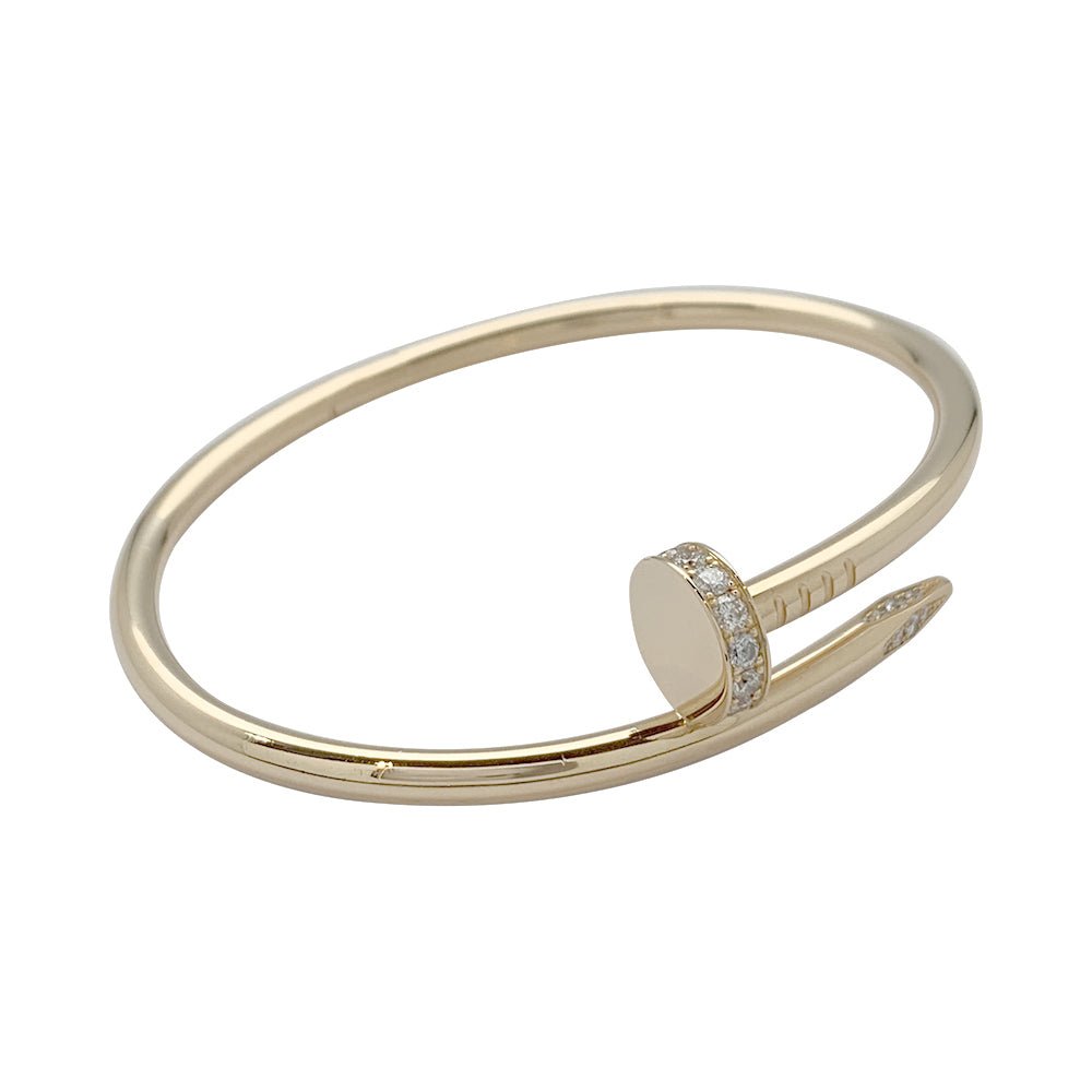 Bracelet Cartier, "Juste un clou", or jaune, diamants - Castafiore