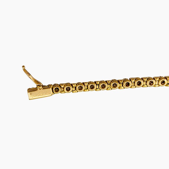 Bracelet Cartier ligne en or jaune serti de diamants - Castafiore