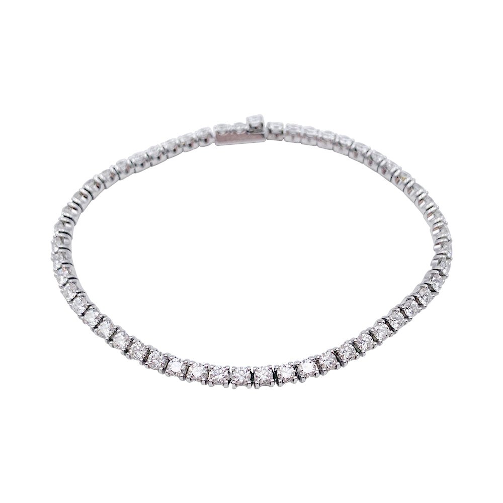 Bracelet CARTIER "Lignes Essentielles" en or blanc et diamants - Castafiore