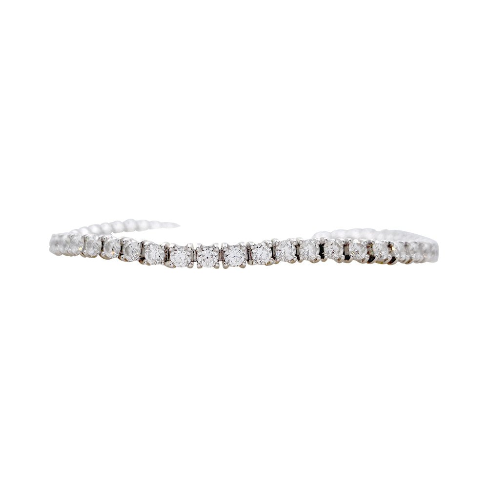 Bracelet CARTIER "Lignes Essentielles" en or blanc et diamants - Castafiore