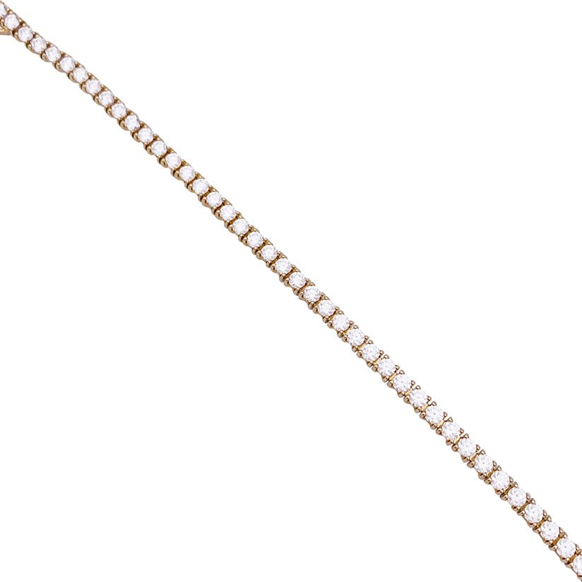 Bracelet CARTIER "Lignes Essentielles" en or rose et diamants. - Castafiore