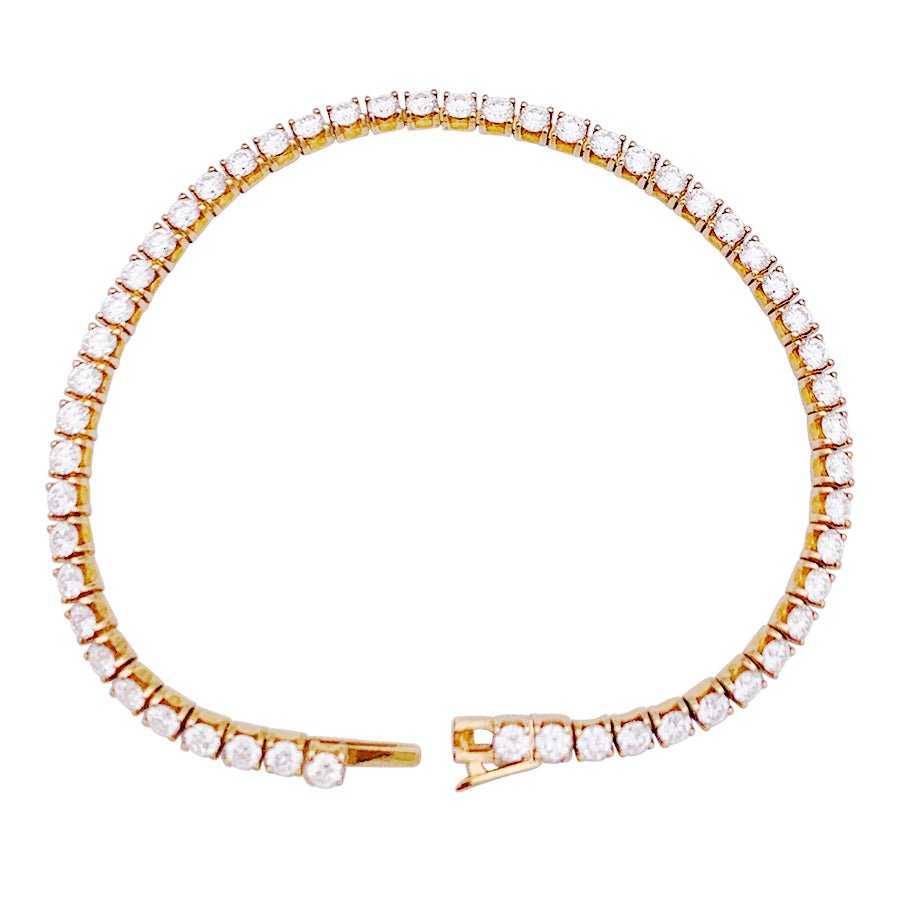 Bracelet CARTIER "Lignes Essentielles" en or rose et diamants. - Castafiore