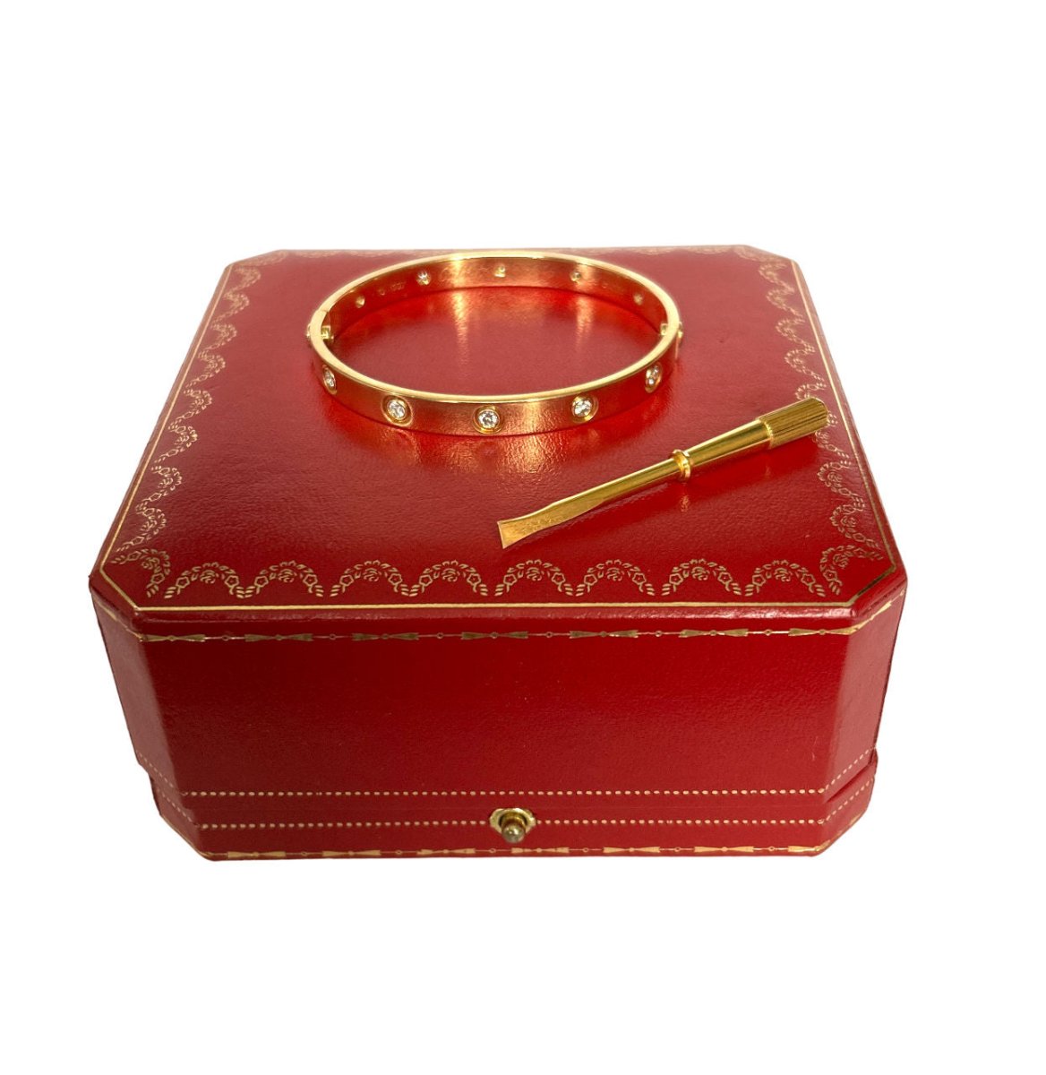 Bracelet CARTIER "Love" en or jaune et diamants - Castafiore