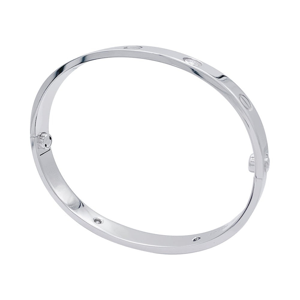 Bracelet Cartier, "Love", or blanc et diamants - Castafiore