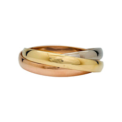 Bracelet Cartier, "Trinity", 3 tons d'or - Castafiore