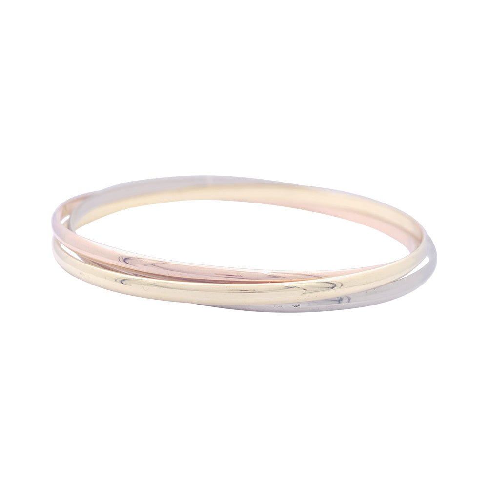 Bracelet CARTIER "Trinity" en or jaune, or blanc et or rose PM - Castafiore