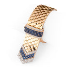 Bracelet ceinture BOUCHERON en or jaune, saphirs et diamants - Castafiore