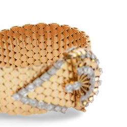 Bracelet Ceinture en or jaune et diamant - Castafiore