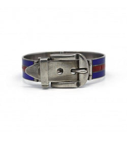 Bracelet ceinture GUCCI en argent et émail - Castafiore