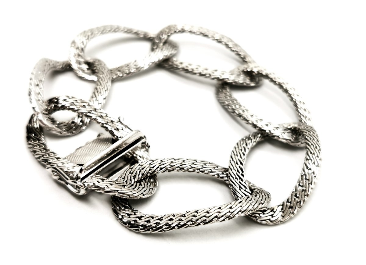 Bracelet Chaîne en or blanc - Castafiore