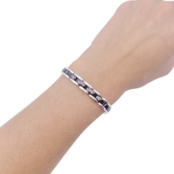 Bracelet Chanel "Ultra" en or blanc et céramique - Castafiore