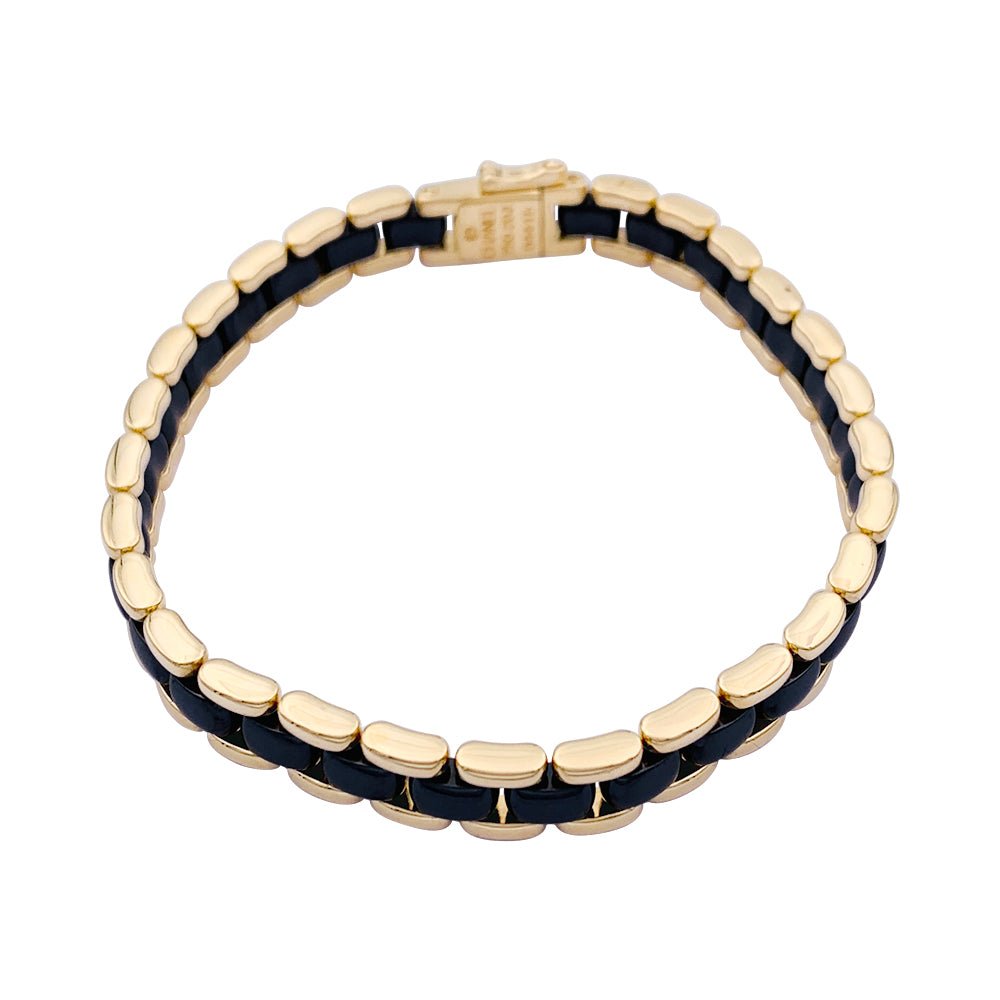 Bracelet CHANEL "Ultra" en or jaune et céramique - Castafiore