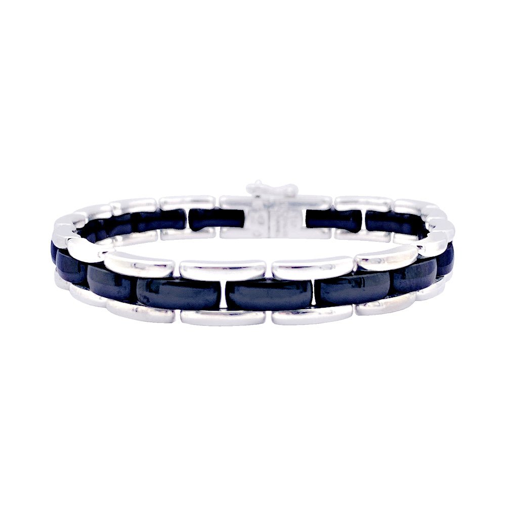 Bracelet Chanel, "Ultra", or blanc et céramique. - Castafiore